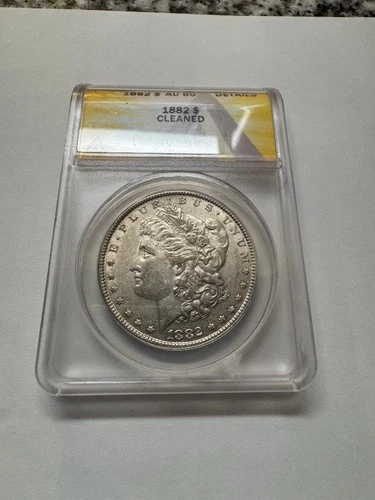 1882 Morgan Silver Dollar ANACS AU 50