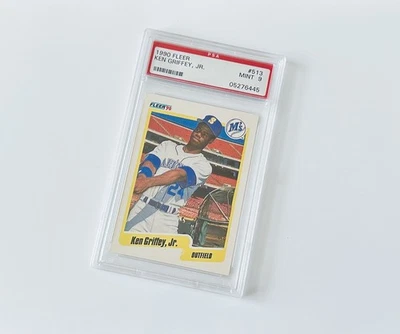 1990 Fleer MLB Baseball Ken Griffey Jr. #513 Seattle Mariners PSA 9 Trading Card - Bild 1 von 2