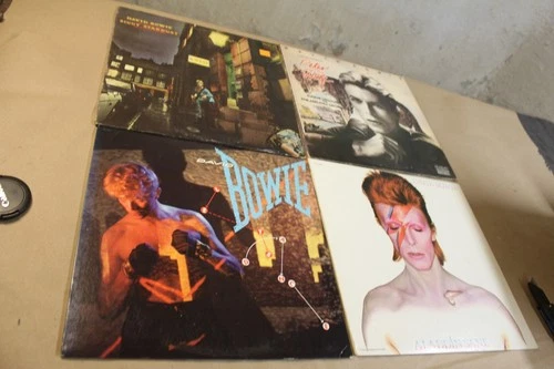 vintage Lot of 4 David Bowie Vinyl Recor Albums LP