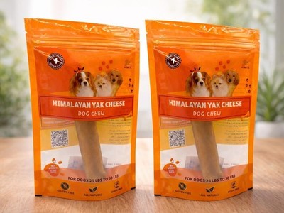 2 pack Himalayan Yak Cheese Dog Chew   Long Lasting Natural Hard Chew for Medium