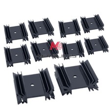 10PCS 34x38x12mm Aluminum Heatsink Cool Heat Sink TO-247 TO-220 Sound Transistor