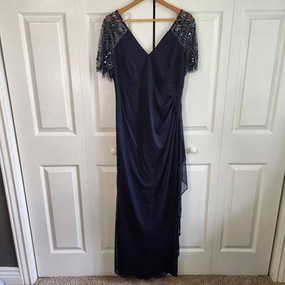 deep blue maxi dress Olivia 100% Cotton Maxi Dress in Deep Blue
