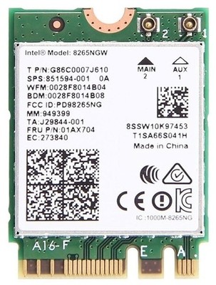 (LOT OF 10) Intel WIFI Cards Model: 8265NGW Wireless Internet / Bluetooth 4.2