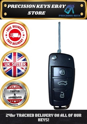AUDI A1 Q3 S1 FERNBEDIENUNG SCHLÜSSELANHÄNGER 434MHZ ID48 CHIP 8X0837220D 2010-2019 24HR TRACKED