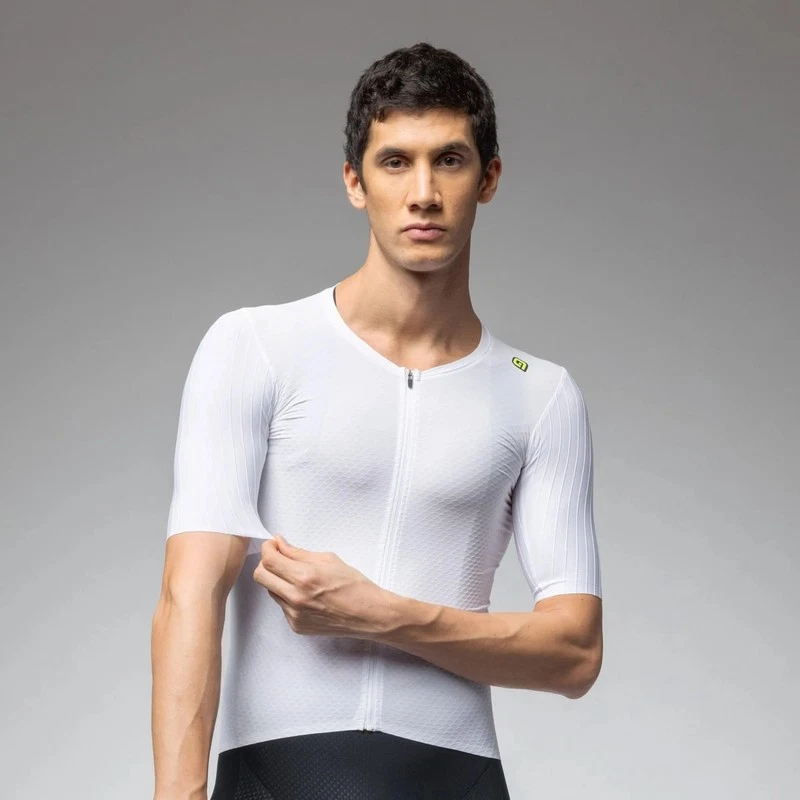 Maillot Cyclisme Manche Courte Alé Eagle R-ev1 Blanc Homme - Photo 1/1