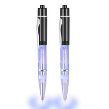 LED Pen With Light 2cts/Pack , Light Up Pens for Night Writing, Lighted Tip ...