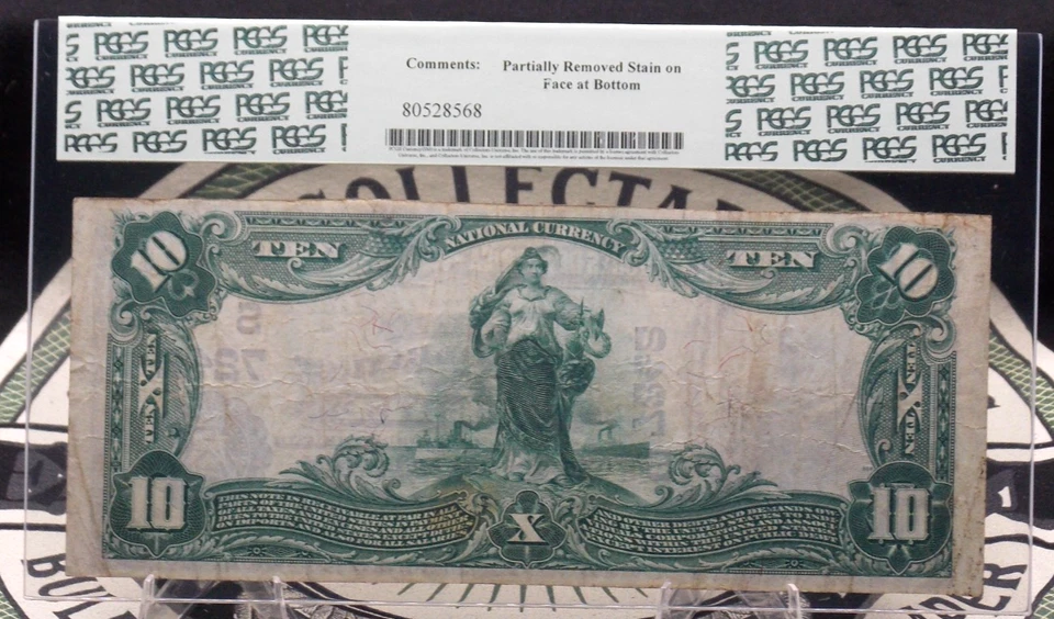 1902 $10 National Bank Note *SEBREE* KY Fr#624 PCGS VF30 CH#7242 Plain Back - Image 4 of 4