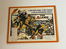 VINTAGE ORIGINAL 1960 THE ALAMO MOVIE POSTER JOHN WAYNE Davy crockett