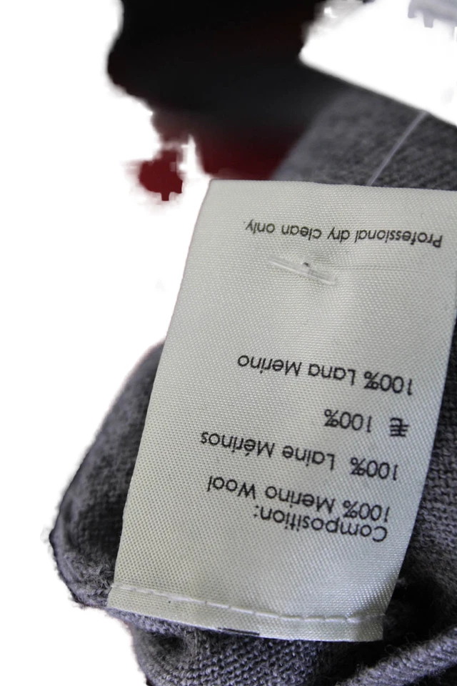 Vestido Suéter 3.1 Phillip Lim Para Mujer Mangas Cortas Gris Lana Talla Mediana Foto 4 de 4