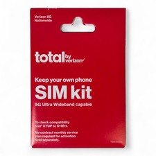 Total by Verizon Untested 5G BYOP SIM Kit - Micro, Nano & Standard Sizes
