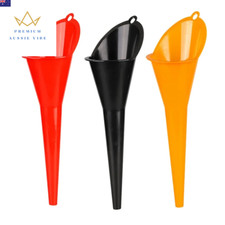 Car Long Stem Funnel Gasoline Oil Fuel Filling Tools Anti-Splash Plastic Oil Fun