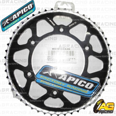 Apico Evolite Schwarzes Hinterradritzel 50T 520 Für KTM SX 450 2009