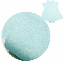 Fine Blue Sand Glitter FAUX LEATHER SHEET 8 X 12" 1082048 Bright Pastel Blue