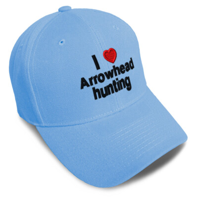 Baseball Cap I (Love) Arrowhead Hunting Red Heart Hobbies Lovers Lovers 1 Size