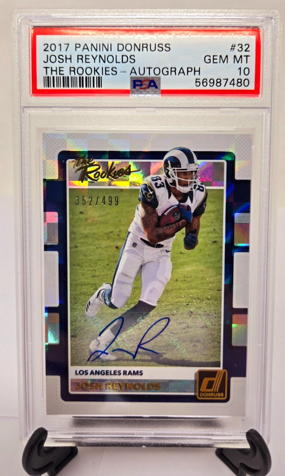 Josh Reynolds Panini Donruss the Rookies #32 Autograph