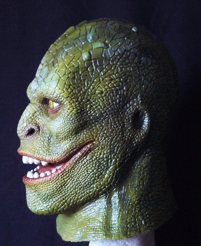 Lizard latex Mask, Villain Man Spider Curtis, Cosplay, Halloween - Image 3 of 4