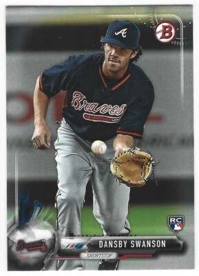DANSBY SWANSON 2017 BOWMAN ROOKIE BRAVES K2