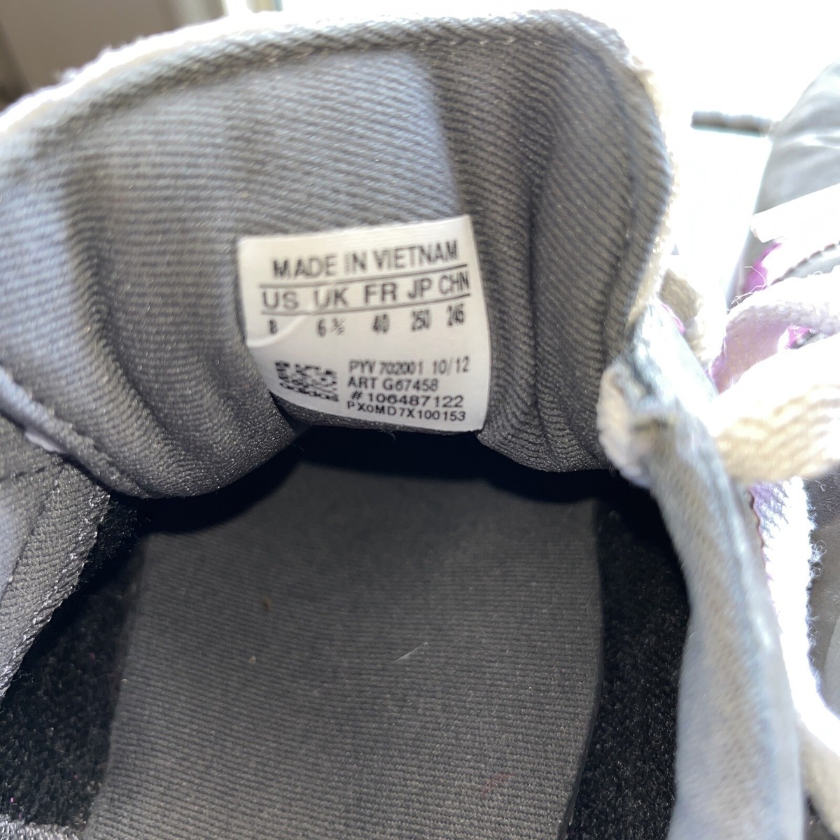 Adidas Samoa Shoes Womens Size 8 Gray Purple Running Shoes Adidas Samoa Shoes Womens Size 8 Gray Purple Running Shoes