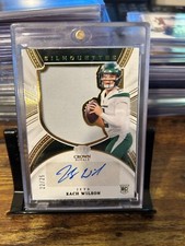 Zach Wilson Auto 2021 Panini Crown Royale Silhouettes Rookie RC 22/25 Jets