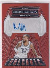 Panini 2023-24 Obsidian NBA No. VS-MNT Monte Morris Orange Auto 25/75