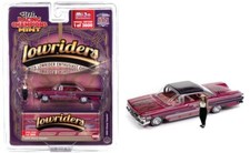CHEVROLET Impala SS - Lowrider + Figur - 1960 - Purple - Racing Champions 1:64