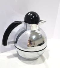 STUDIO NOVA Spectra Silver Thermal Coffee Carafe Post Modern Bulbous