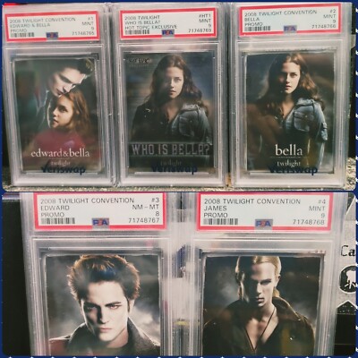 🦇 2008 Inkworks Twilight Hot Topic Promo Convention PSA Set