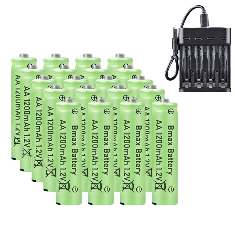 AA Rechargeable Batteries  Battery 1200mAh Power Charger 4-24Pcs ()_*&-image
