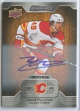 2023-24 UD Engrained Rookie Oak Auto Jakob Pelletier RC Card #144