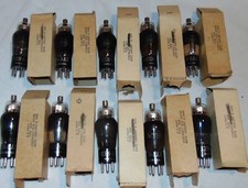 TEN NOS NIB BLACK GLASS 6D6 KENRAD TUBES PERFECT SET 38646 CV1709 HIGHEST GRADE
