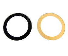 Watch Glass Crystal Flat And Trim Black/Gold 