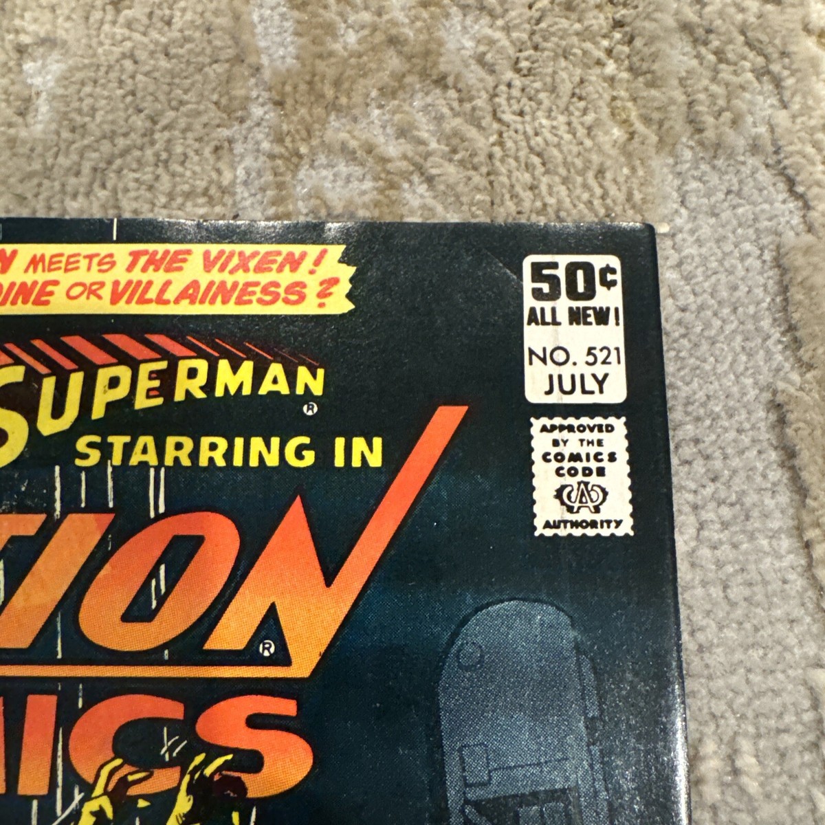 Action Comics #521 (Newsstand) VF; DC | 1st Appearance Vixen