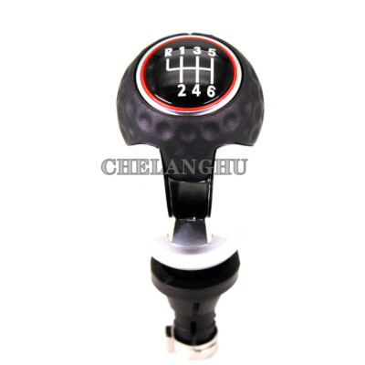 6 Speed Leather Gear Shift Stick Knob For Audi A1 A2 A3 A4 A5 A6 A7 A8 Q3 Q5 Q7