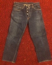 VINTAGE 1960s LEVI  S 501s Big E Selvedge Dark Wash Jeans Red Tab - 30x26