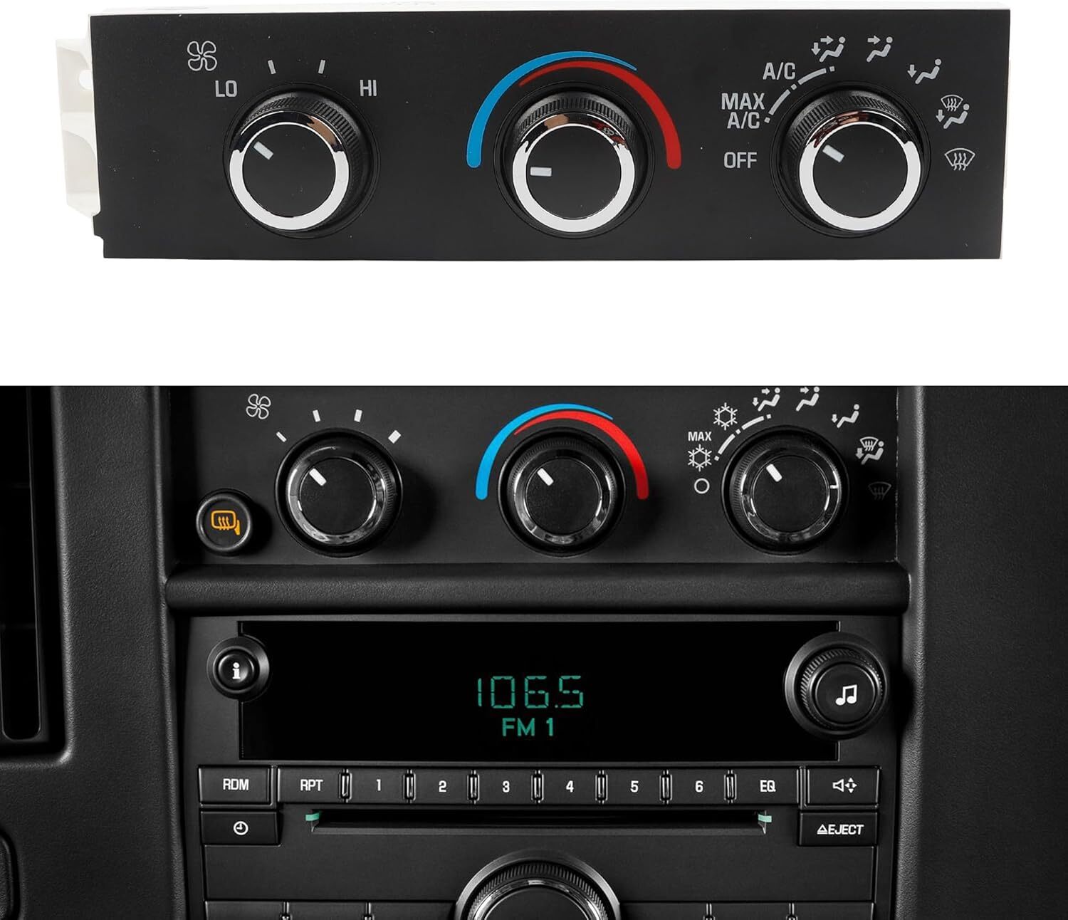 599-217 A/C Heater Climate Control Module Panel Compatible