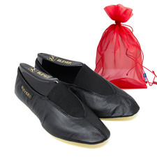 Bleyer Gymnastikschuhe 1441 mit Beutel Turnschläppchen aus Leder rutschfest