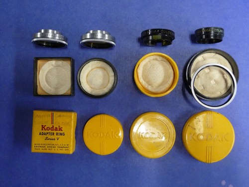 Vintage Kodak Camera Filters & Adapters with Original Cases & Box - Picture 2 of 2