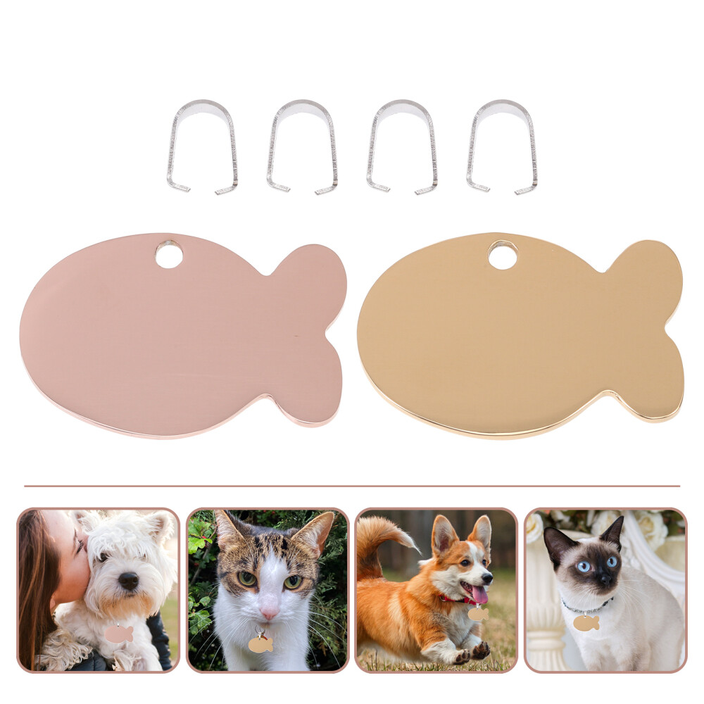 2pcs Tags Blank Dog Tag Unique Pet Id Tags Dog Tags