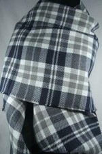 Dark Blue, Tan and Green Scarf-Reversible 100 Acrylic-NWT