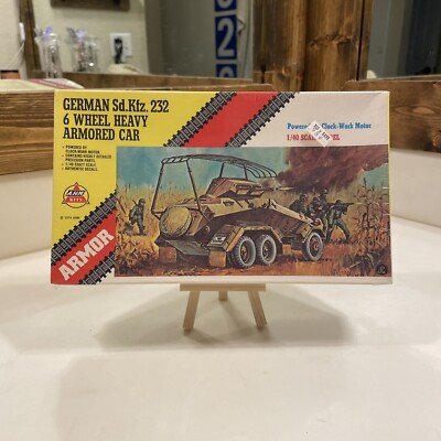 AHM German Sd. Kfz. 232 6 Wheel Heavy Armored Car Model Kit 1/40 Scale