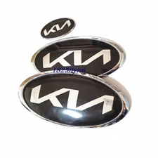 3X/SET Front Emblem Trunk Steering Wheel Badge Sticker for KN SORENTO 2017-23