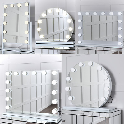 Geschenk für sie beleuchtete LED-Glühbirne Hollywood Kosmetik Schreibtisch beleuchtet Schminkspiegel.