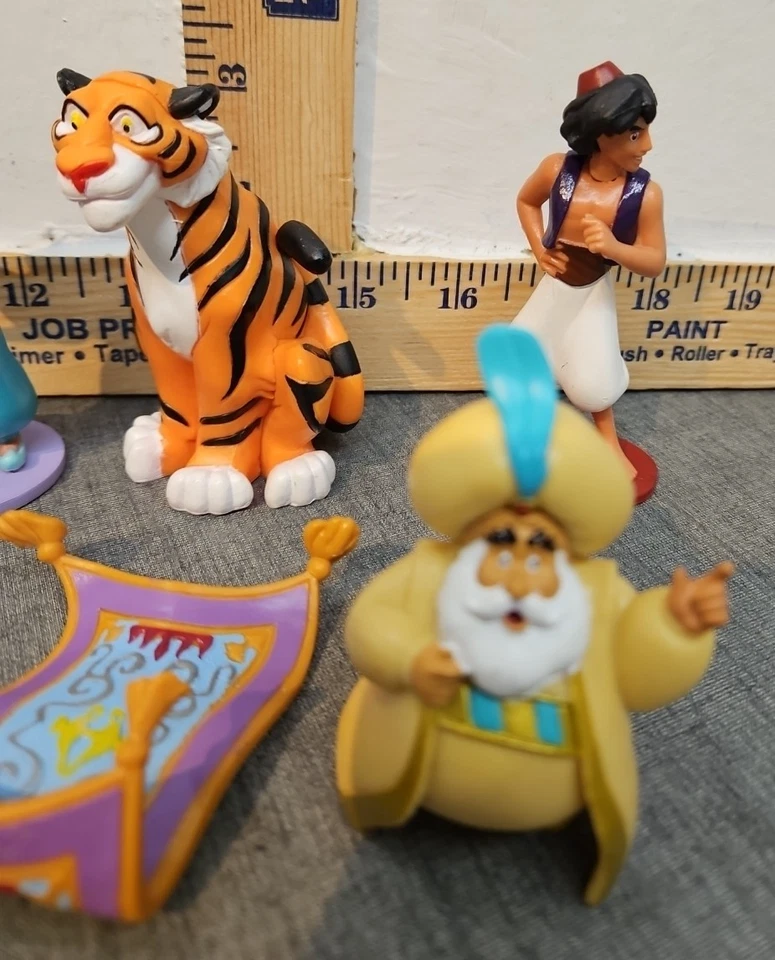 Juego de 7 figuras de PVC Disney Aladdin / adornos para pasteles lote mixto suelto Foto 4 de 4