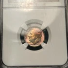 MS66 1958 Roosevelt Silver Dime, NGC- Rainbow Mint Set Toned