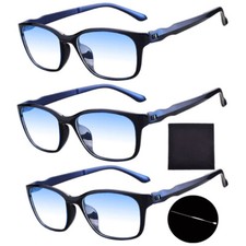 3X Herren TR90 Lesebrille Sport Anti-blaues L...