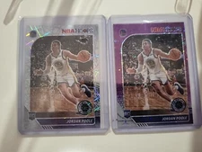 Jordan Poole 2019-20 Hoops Purple Disco & Silver Laser Prizm Rookie #223 RC