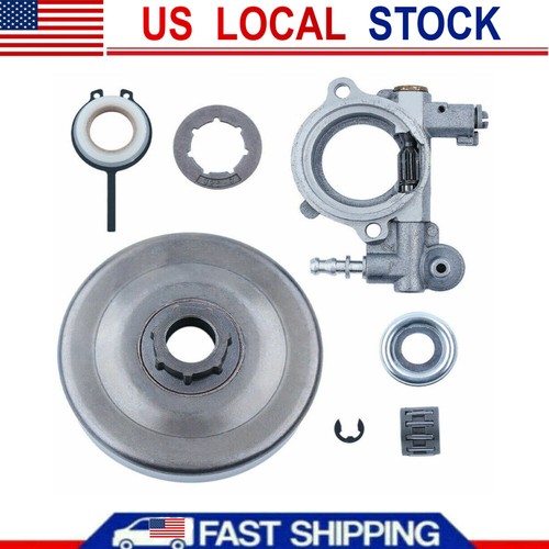 Clutch Drum Oil Pump Kit For Stihl 026 MS260 Chainsaw Sprocket Worm Gear Bearing - Picture 1 of 8
