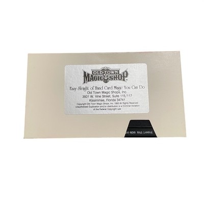 Old Town Magic Shop Easy Sleight of Hand Card Magic VHS Volume 1 Learn Tricks