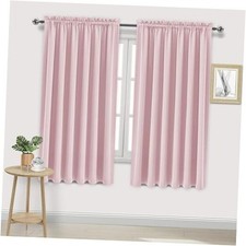 Blackout Curtains for Living Room Thermal 70"W x 63"L Pack of 2 Blush Pink