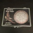 U.S. Mint 2016 American Silver Eagle 1 oz .999 Silver Coin in Display Case